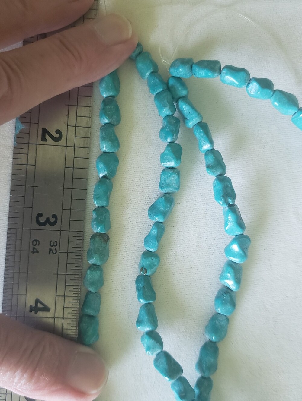 2 Strands Turquoise Howlite - Picture 6 of 6